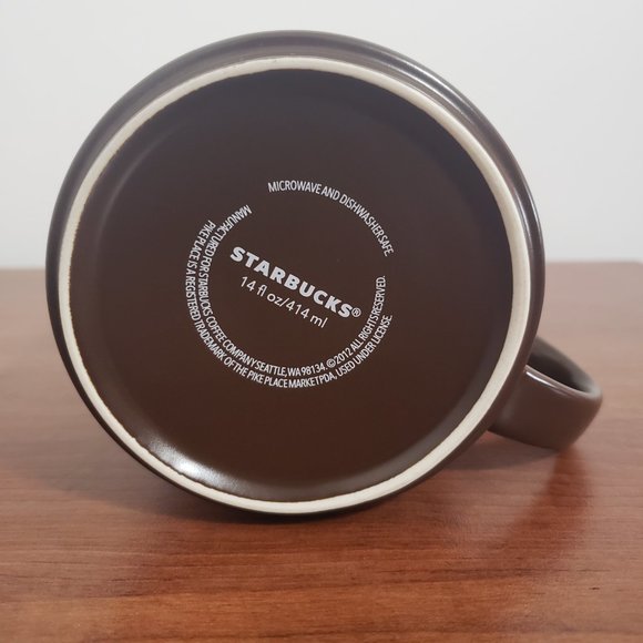 Starbucks Mug Pike Place Market Seattle The First Starbuck Store 2012 14Oz Brown - Picture 4 of 5